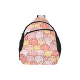 Pig Pattern Print Design 04 All Over Print Chest Bag
