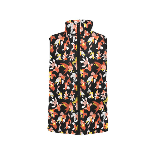 Goldfish Pattern Print Design 03 Men's Padded Vest
