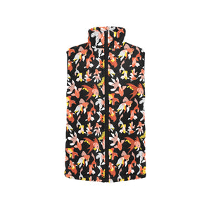 Goldfish Pattern Print Design 03 Men's Padded Vest