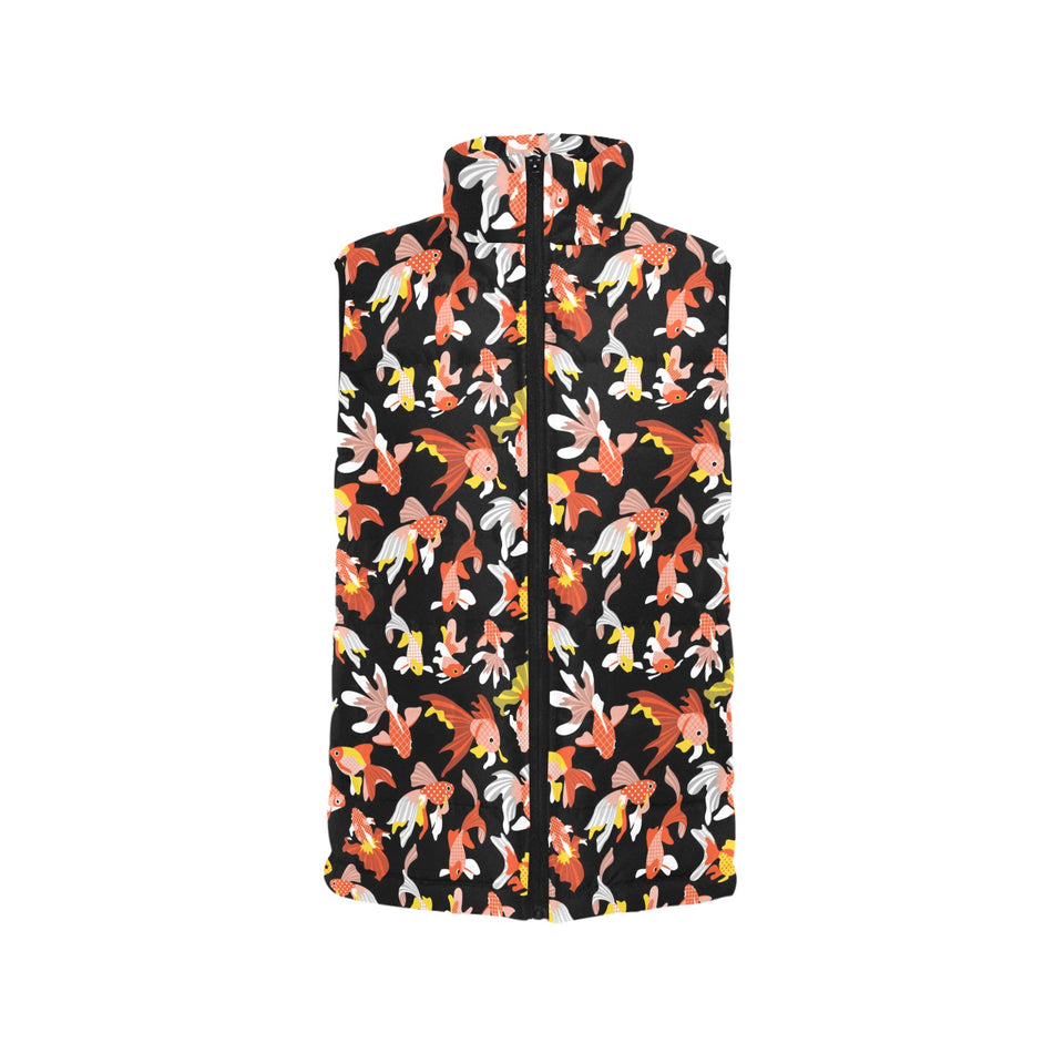 Goldfish Pattern Print Design 03 Men's Padded Vest