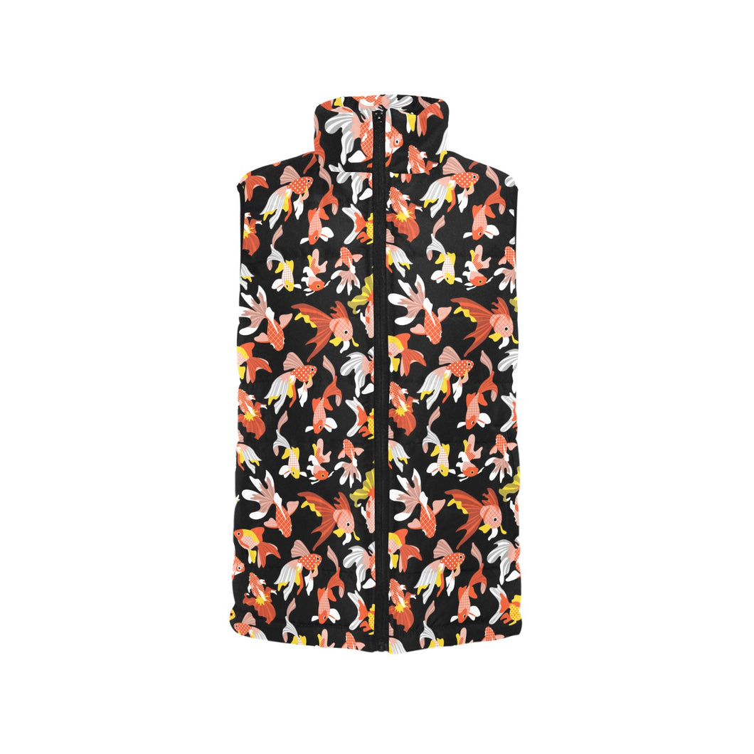 Goldfish Pattern Print Design 03 Men's Padded Vest