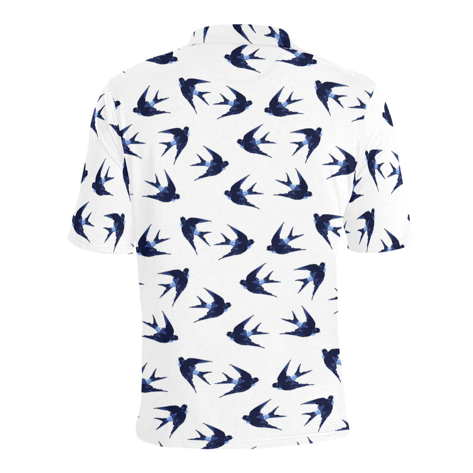 Swallow Pattern Print Design 03 Men's All Over Print Polo Shirt
