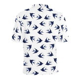 Swallow Pattern Print Design 03 Men's All Over Print Polo Shirt