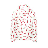 Chili peppers pattern Kids' Boys' Girls' Padded Hooded Jacket