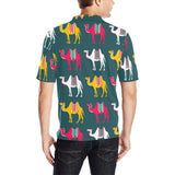 Camel pattern Men's All Over Print Polo Shirt