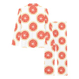Grapefruit pattern Women's Long Pajama Set