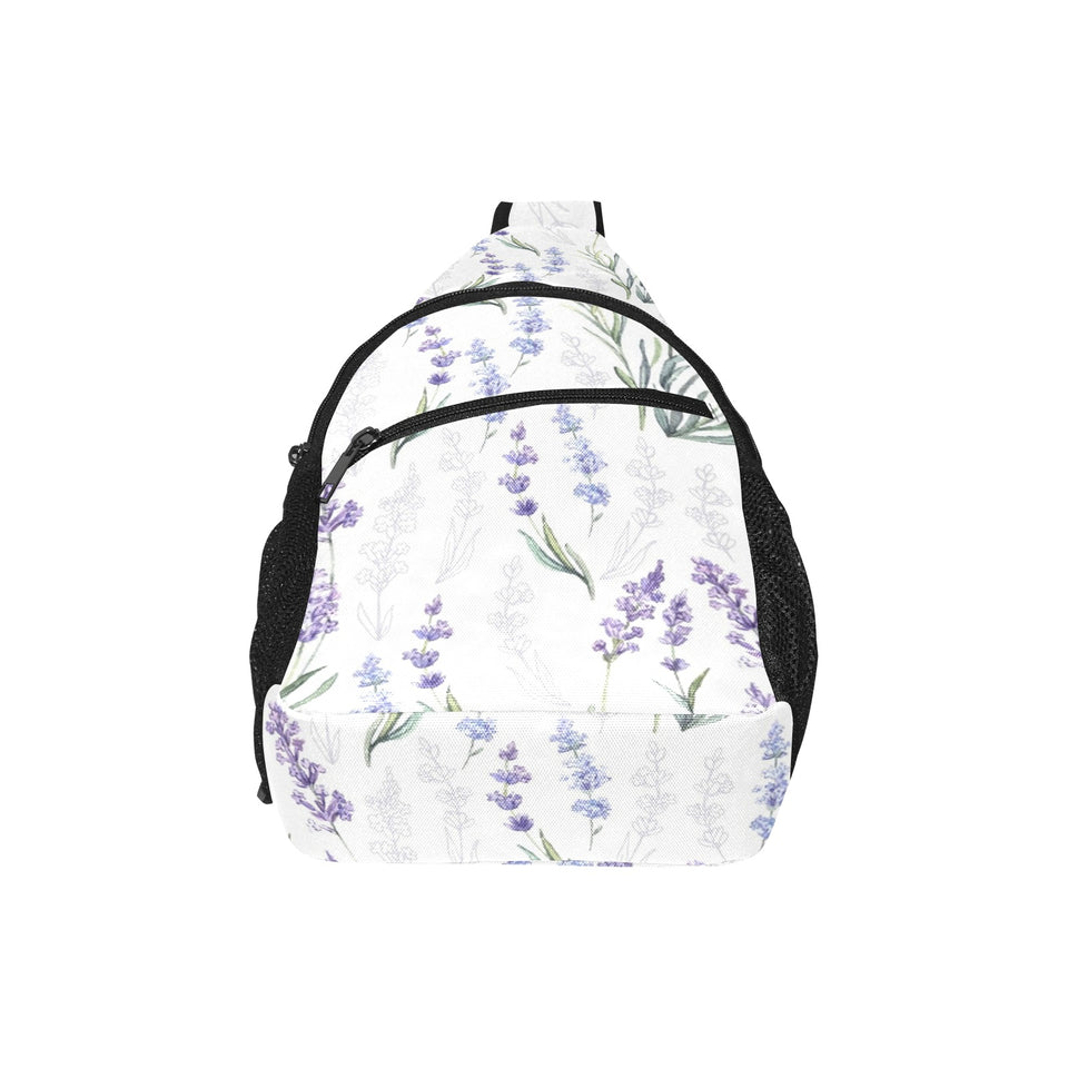 Hand painting Watercolor Lavender All Over Print Chest Bag