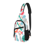 Watercolor bowling pattern All Over Print Chest Bag