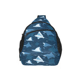 Stingray Pattern Print Design 04 All Over Print Chest Bag