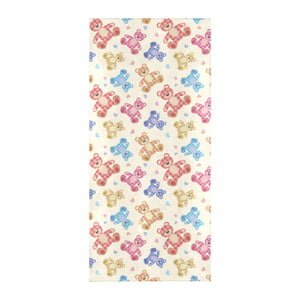 Teddy Bear Pattern Print Design 05 Beach Towel