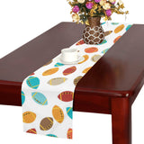 Colorful american football ball pattern Table Runner