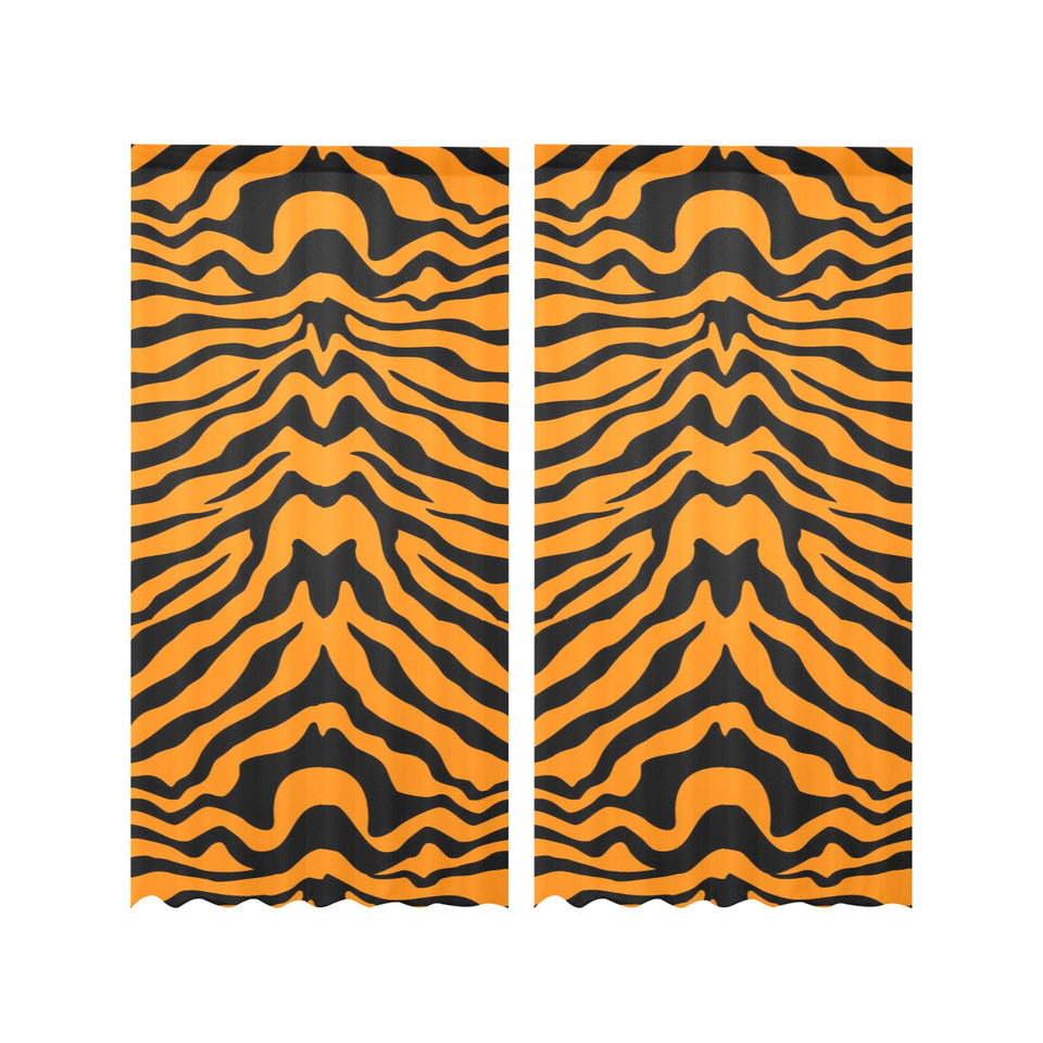 Bengal tigers skin print pattern Gauze Curtain
