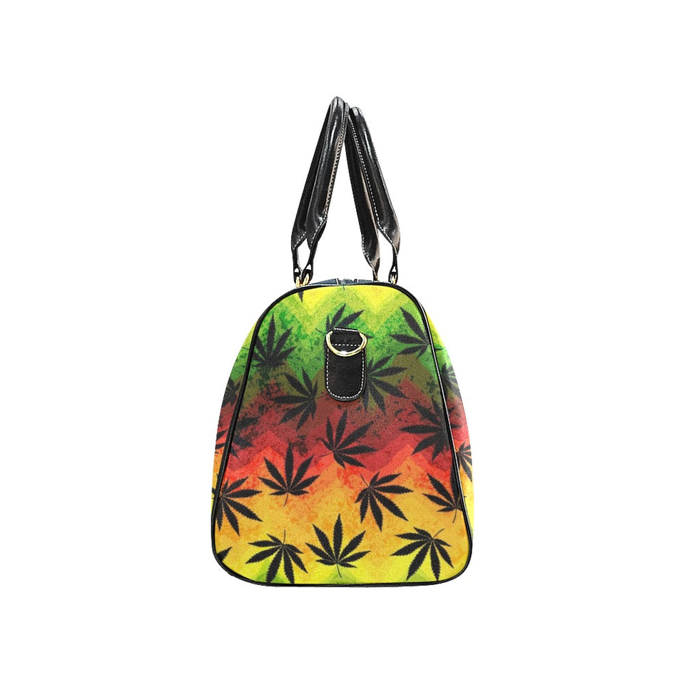 Canabis Marijuana Weed Pattern Print Design 03 Travel Bag