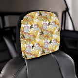 Cool Bee honeycomb leaves pattern Car Headrest Cover
