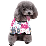 Teddy Bear Pattern Print Design 03 All Over Print Pet Dog Round Neck Fuzzy Shirt
