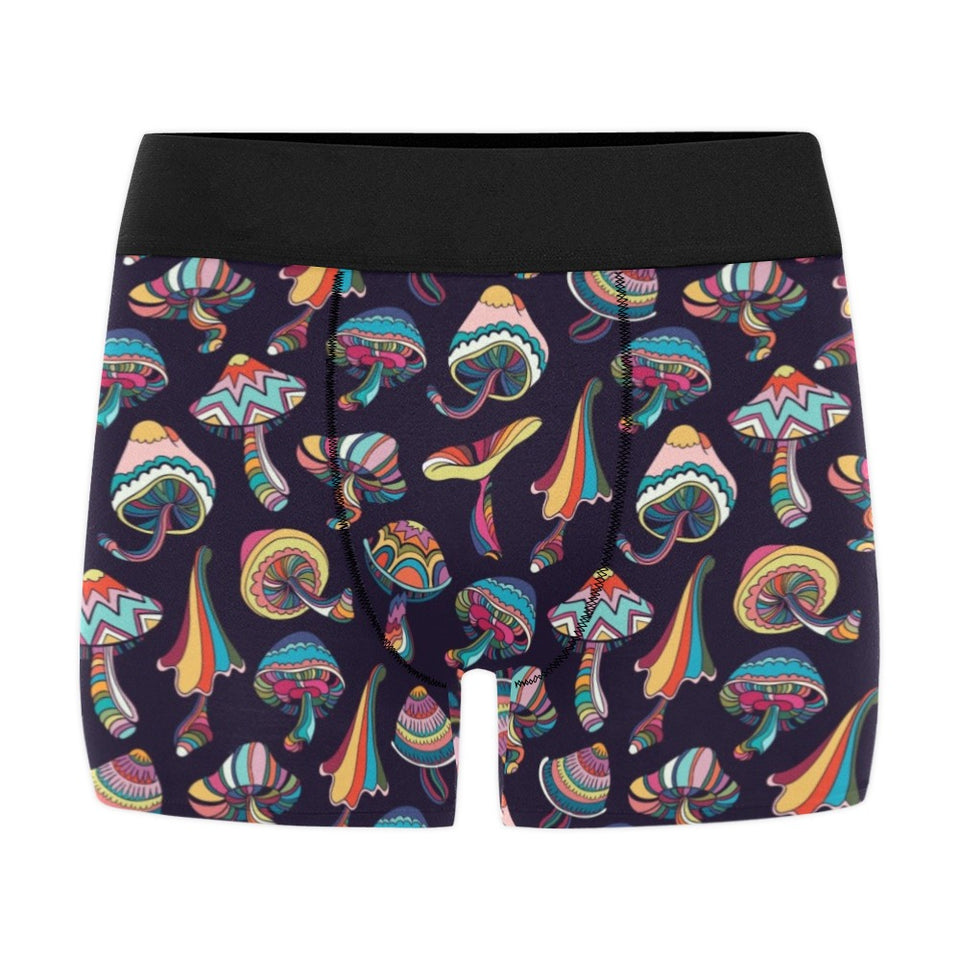 Colorful mushroom pattern Men's All Over Print Boxer Briefs Men's Underwear