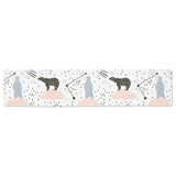 Polar bears star poka dot pattern Table Runner
