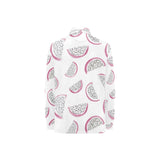 dragon fruit pattern Women's Long Sleeve Polo Shirt