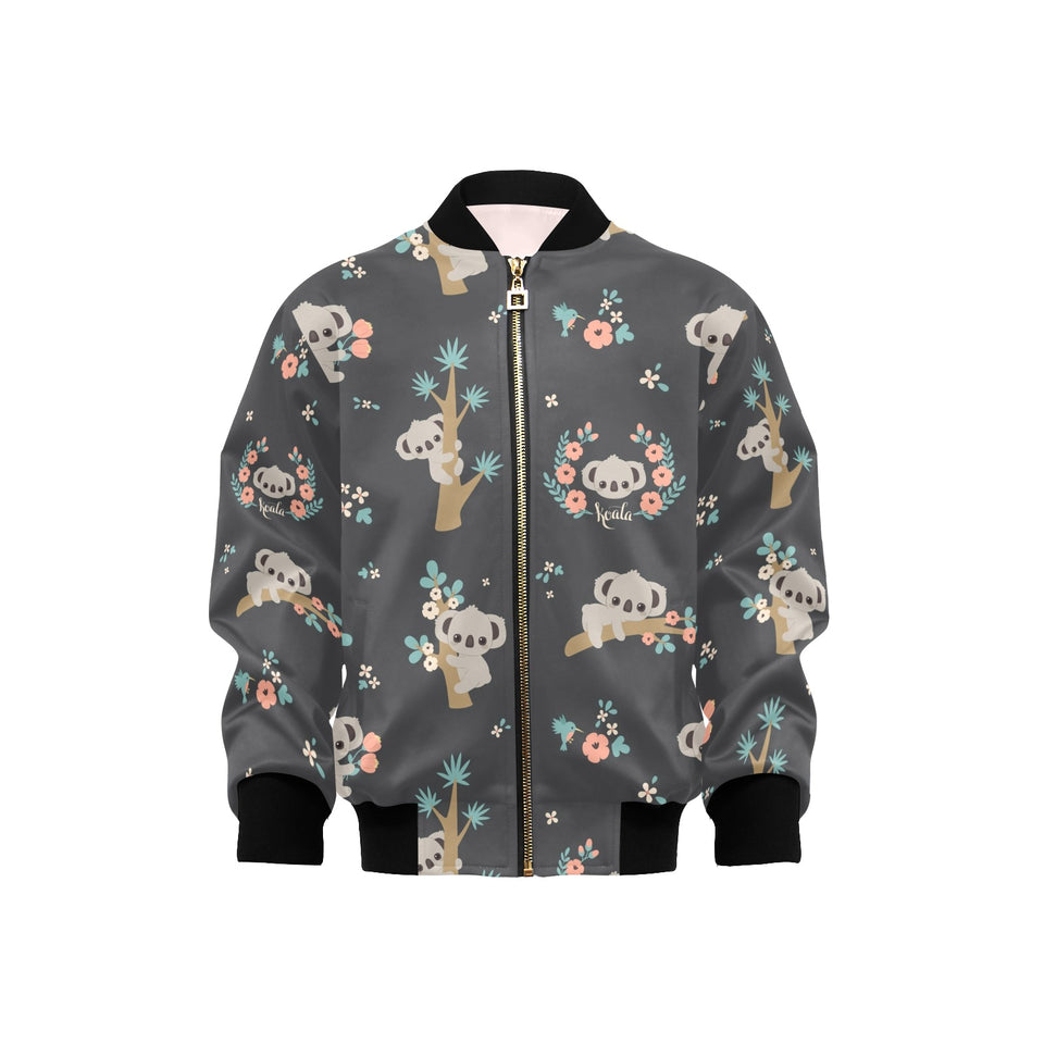 Cute koala pattern Kids' Boys' Girls' Bomber Jacket