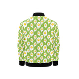 Fried Eggs Pattern Print Design 01 Kids' Boys' Girls' Bomber Jacket