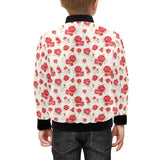Rose Pattern Print Design 01 Kids' Boys' Girls' Bomber Jacket