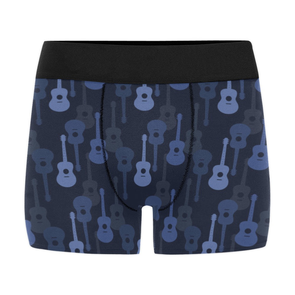 Blue Theme guitar pattern Men's All Over Print Boxer Briefs Men's Underwear