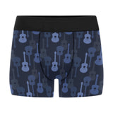 Blue Theme guitar pattern Men's All Over Print Boxer Briefs Men's Underwear