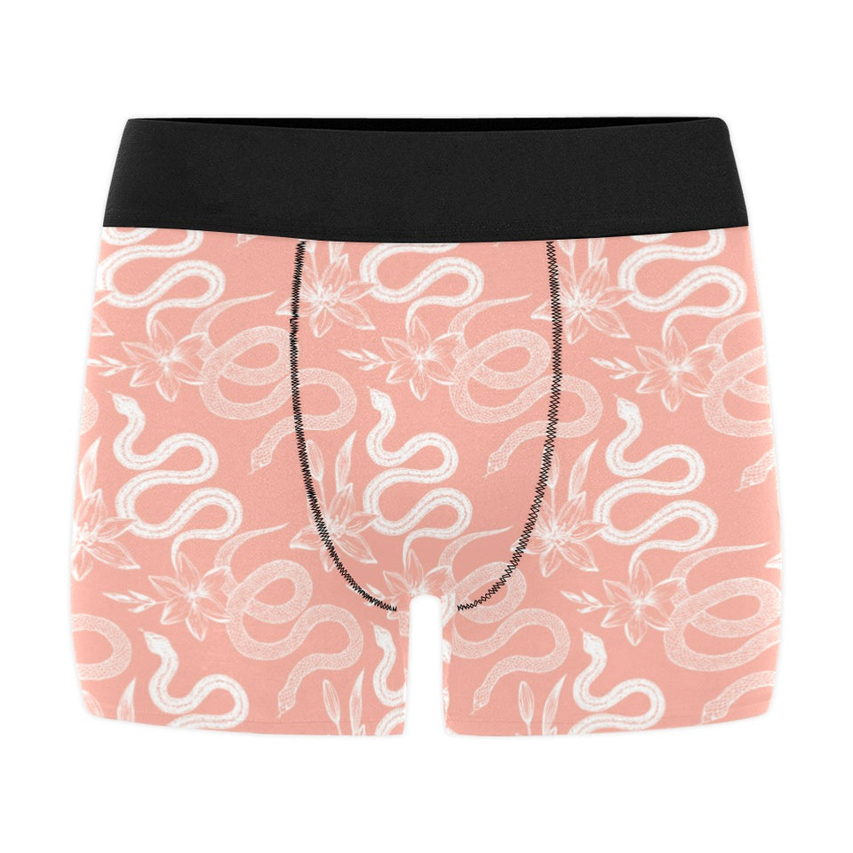 Snake lilies flower pattern Men's All Over Print Boxer Briefs Men's Underwear