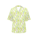 Tennis Pattern Print Design 01 Women's All Over Print Hawaiian Shirt