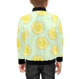 slice of lemon pattern Kids' Boys' Girls' Bomber Jacket