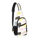 Whale dot pattern All Over Print Chest Bag