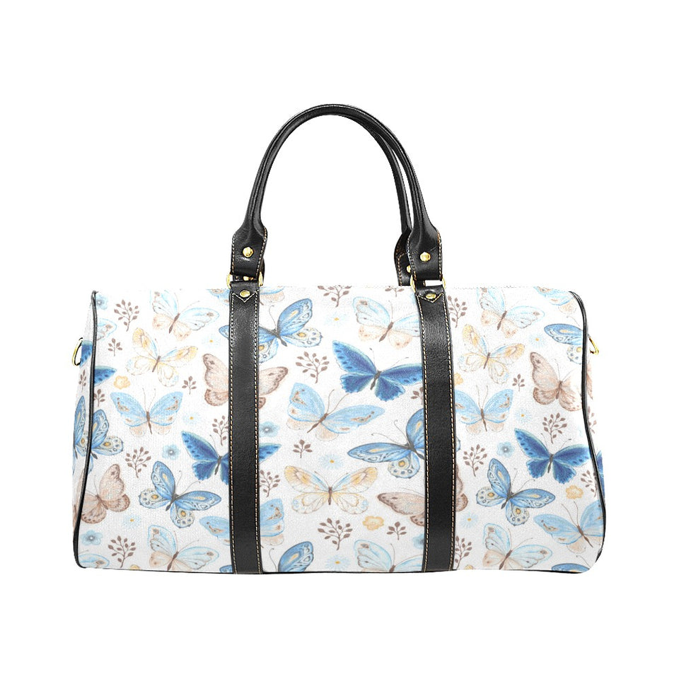 blue butterfly pattern Travel Bag