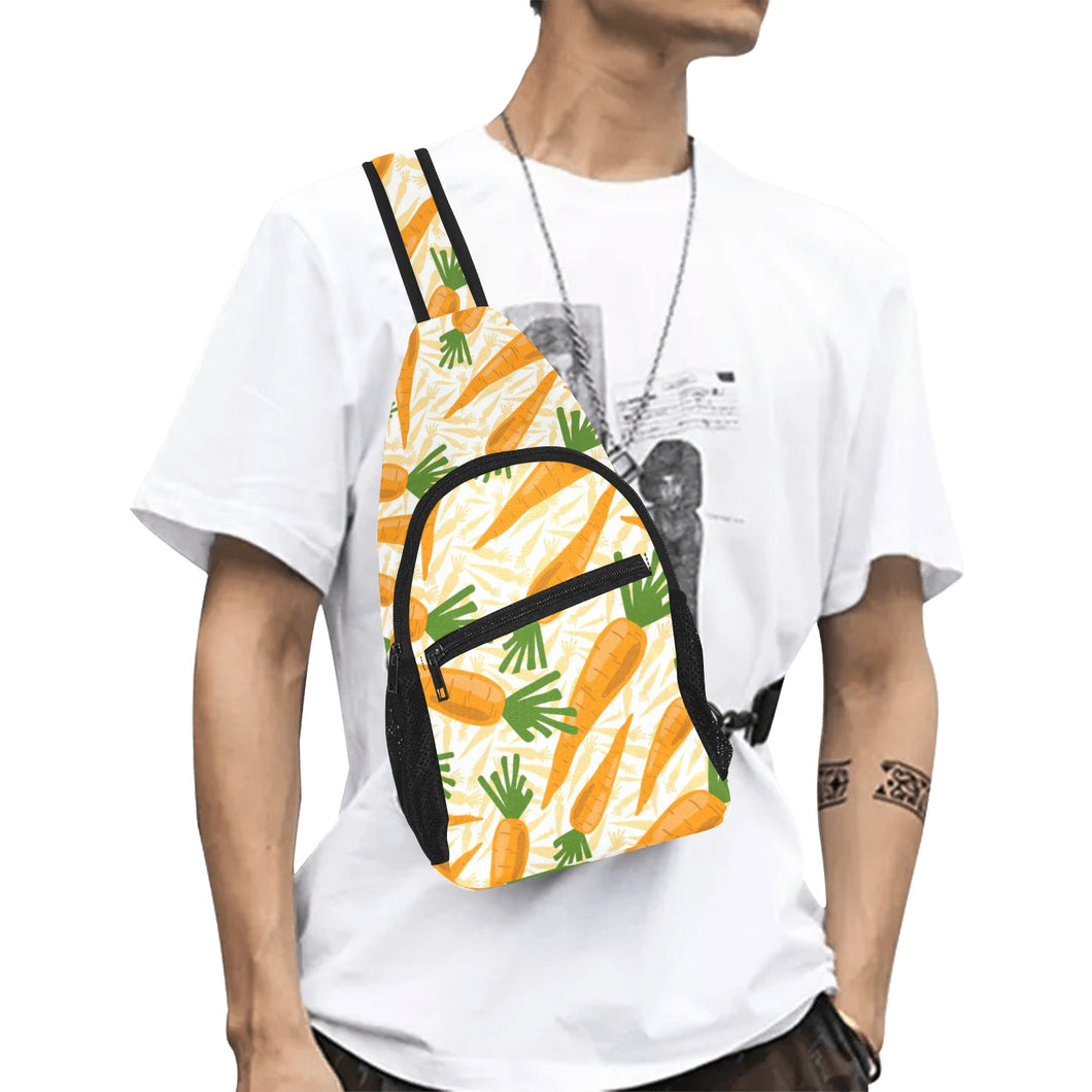 Carrot Pattern Print Design 01 All Over Print Chest Bag