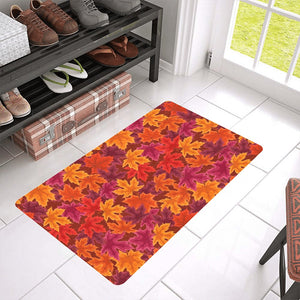 Autumn maple leaf pattern Doormat