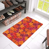 Autumn maple leaf pattern Doormat