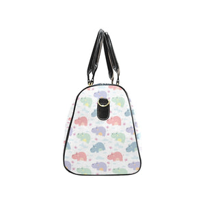 Hippopotamus Pattern Print Design 03 Travel Bag