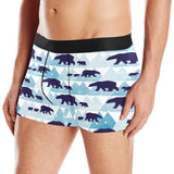 polar bear winter snow pattern Men's All Over Print Boxer Briefs Men's Underwear