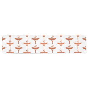 Sausage Pattern Print Design 05 Table Runner