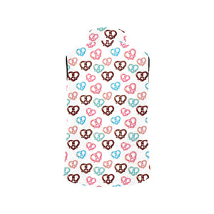 Pretzels Pattern Print Design 04 Men's Padded Vest