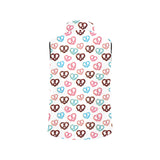 Pretzels Pattern Print Design 04 Men's Padded Vest