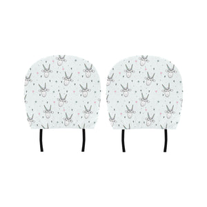 Cute goat design pattern Car Headrest Cover