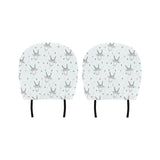 Cute goat design pattern Car Headrest Cover