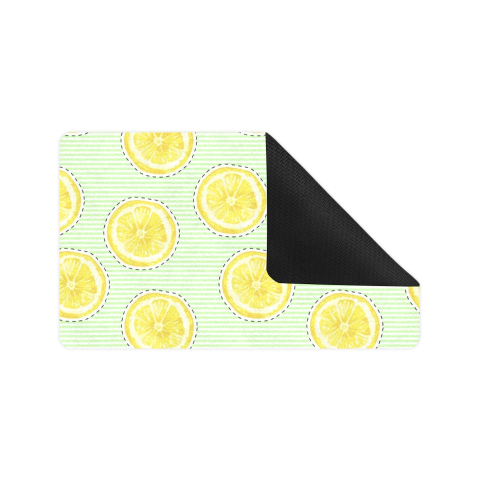 slice of lemon pattern Doormat