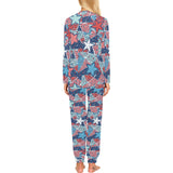 Hand drawn colorful starfish Women's All Over Print Pajama Set