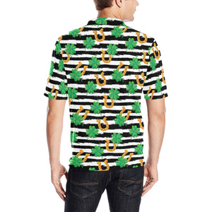 Horseshoes Pattern Print Design 01 Men's All Over Print Polo Shirt