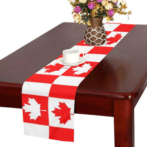Canada Pattern Print Design 05 Table Runner