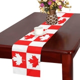 Canada Pattern Print Design 05 Table Runner