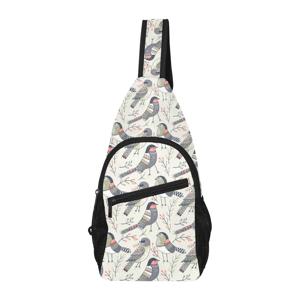 Pigeon Pattern Print Design 04 All Over Print Chest Bag