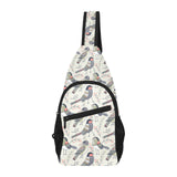 Pigeon Pattern Print Design 04 All Over Print Chest Bag