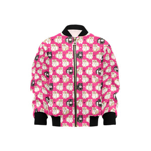 Guinea Pig Pattern Print Design 01 Kids' Boys' Girls' Bomber Jacket